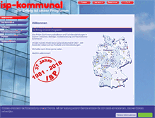 Tablet Screenshot of isp-kommunal.com